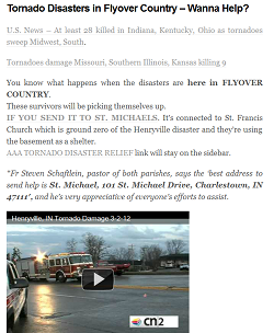 Indiana tornado disaster. You can help